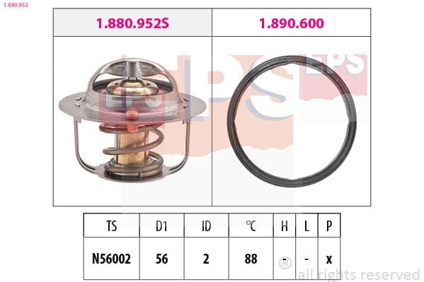 Termostats, Dzesēšanas šķidrums EPS 1.880.952 1