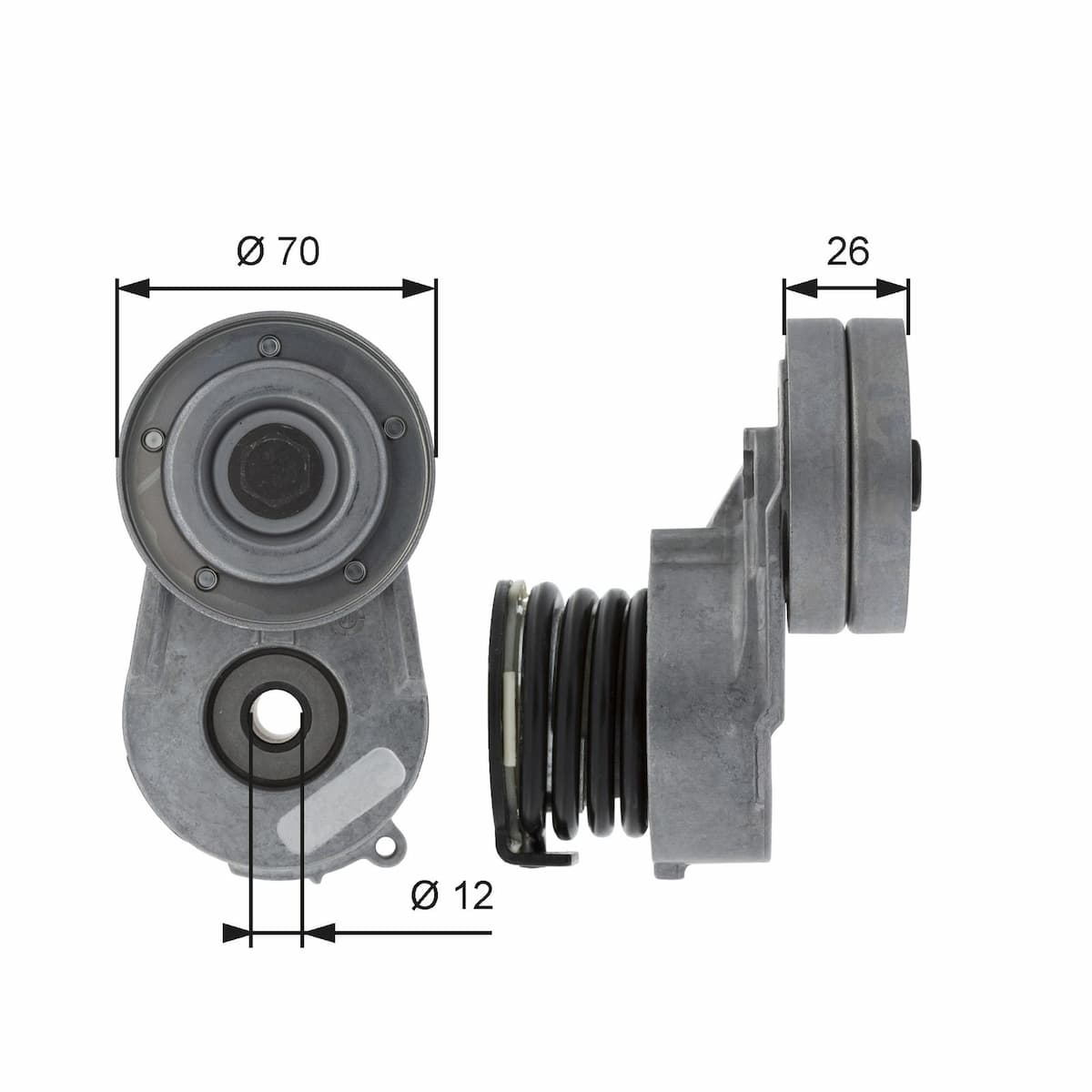 Siksnas spriegotājs, Ķīļsiksna GATES T38496 1