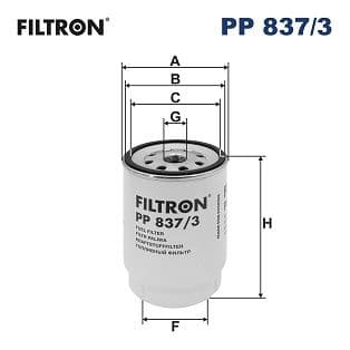 Degvielas filtrs FILTRON PP 837/3 1