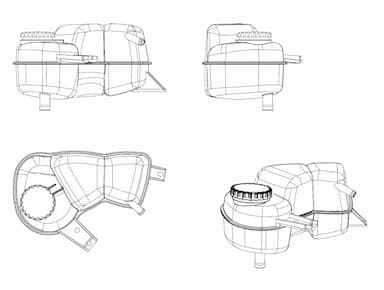 Kompensācijas tvertne, Dzesēšanas šķidrums NRF 454038 5