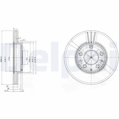 Bremžu diski DELPHI BG3874 1