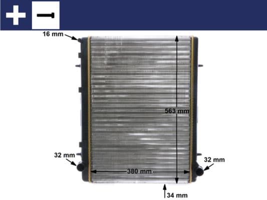 Radiators, Motora dzesēšanas sistēma MAHLE CR 2033 000S 1