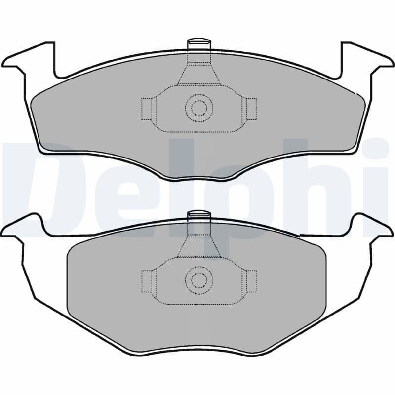 Bremžu uzliku kompl., Disku bremzes DELPHI LP1601 1