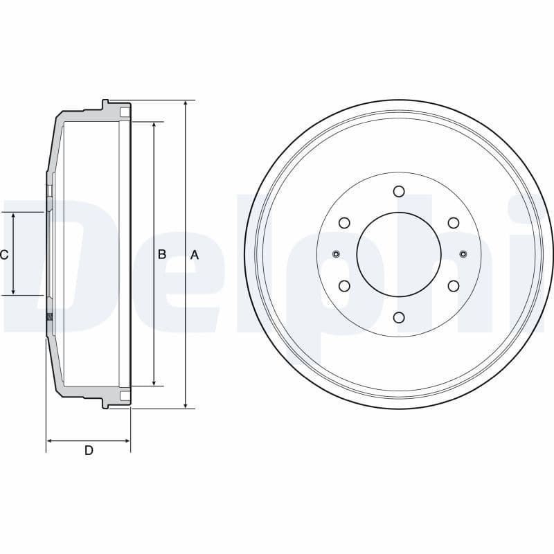 Bremžu trumulis DELPHI BF559 1