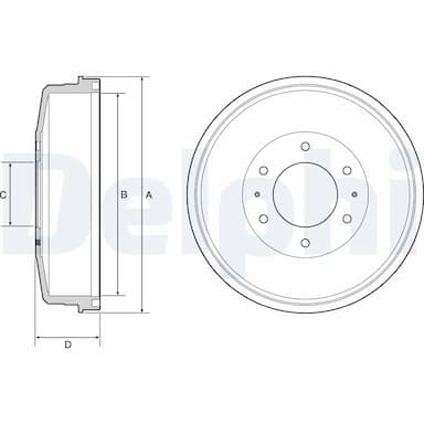 Bremžu trumulis DELPHI BF559 1