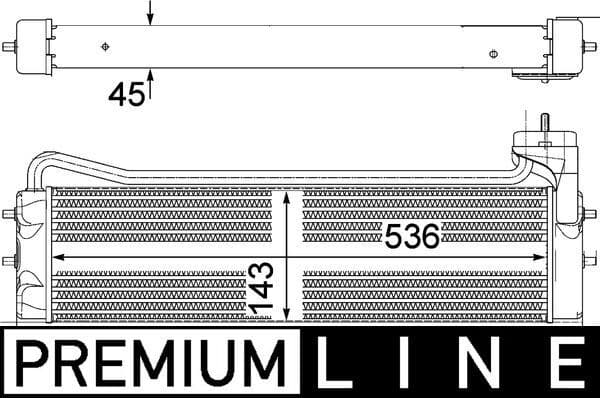 Eļļas radiators, Motoreļļa MAHLE CLC 110 000P 1