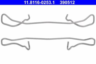 Atspere, Bremžu suports ATE 11.8116-0253.1 2