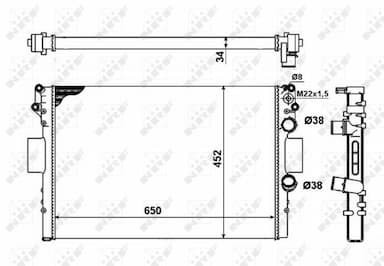 Radiators, Motora dzesēšanas sistēma NRF 53623A 5