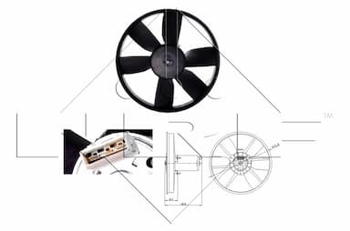 Ventilators, Motora dzesēšanas sistēma NRF 47401 1