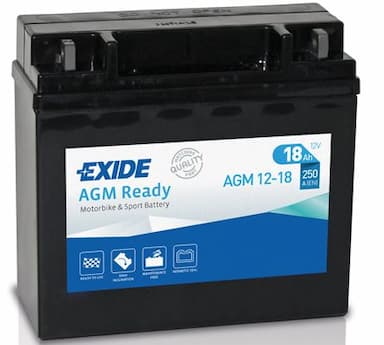 Startera akumulatoru baterija EXIDE AGM12-18 1