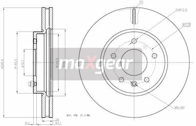 Bremžu diski MAXGEAR 19-2369 1