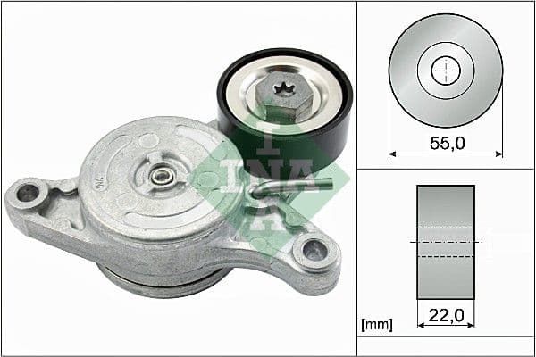 Siksnas spriegotājs, Ķīļsiksna INA 534 0420 10 1