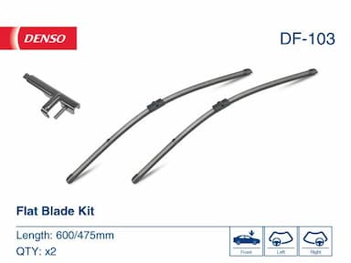 Stikla tīrītāja slotiņa DENSO DF-103 1