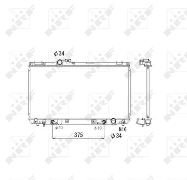 Radiators, Motora dzesēšanas sistēma NRF 53586 1