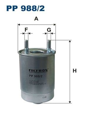 Degvielas filtrs FILTRON PP 988/2 1