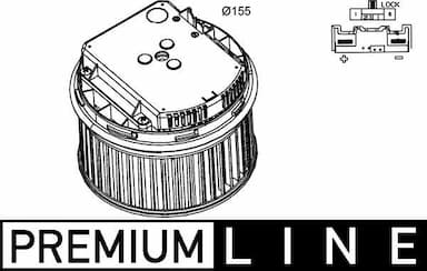 Salona ventilators MAHLE AB 262 000P 1