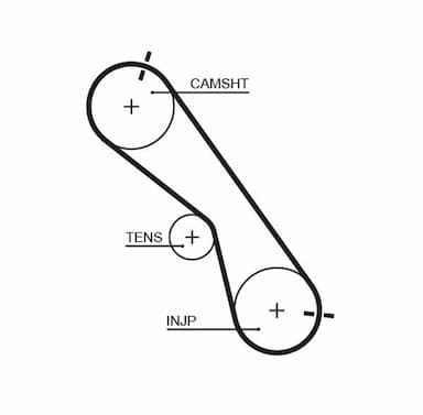 Zobsiksnas komplekts GATES K015560XS 2