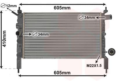 Radiators, Motora dzesēšanas sistēma VAN WEZEL 37002023 1