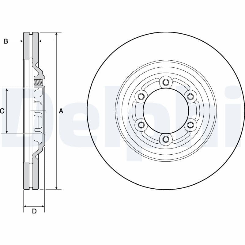 Bremžu diski DELPHI BG4697C 1