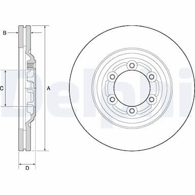 Bremžu diski DELPHI BG4697C 1