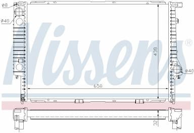 Radiators, Motora dzesēšanas sistēma NISSENS 60622A 5