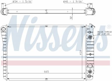 Radiators, Motora dzesēšanas sistēma NISSENS 67600 5