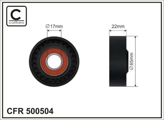 Spriegotājrullītis, Ķīļrievu siksna CAFFARO 500504 1