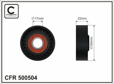 Spriegotājrullītis, Ķīļrievu siksna CAFFARO 500504 1