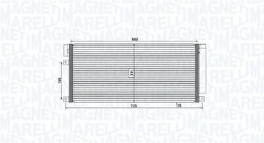 Kondensators, Gaisa kond. sistēma MAGNETI MARELLI 350203806000 1