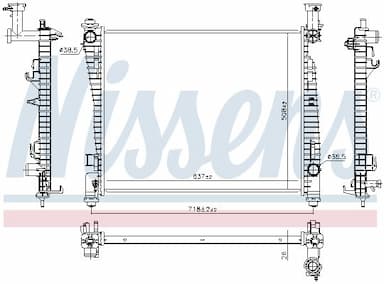 Radiators, Motora dzesēšanas sistēma NISSENS 61033 5