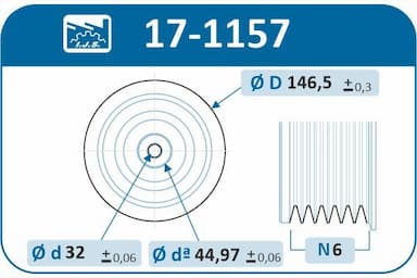 Piedziņas skriemelis, Kloķvārpsta IJS GROUP 17-1157 2