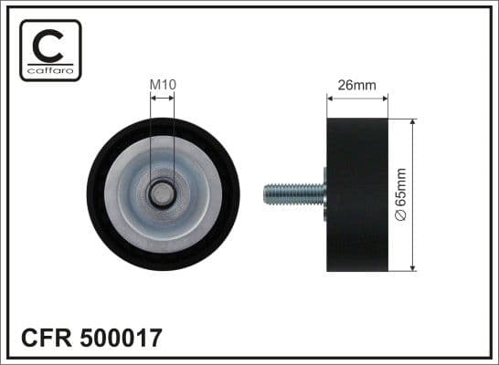 Spriegotājrullītis, Ķīļrievu siksna CAFFARO 500017 1