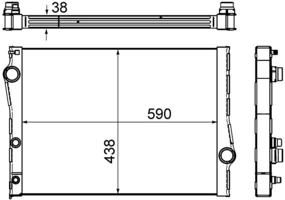 Radiators, Motora dzesēšanas sistēma MAHLE CR 1049 000S 1