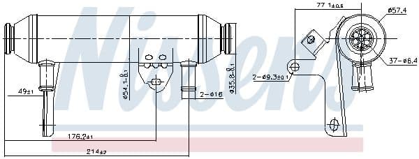 Radiators, Izplūdes gāzu recirkulācija NISSENS 989292 1