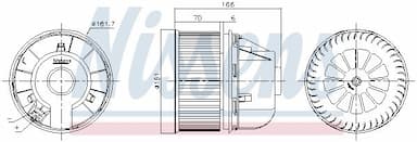 Salona ventilators NISSENS 87490 6