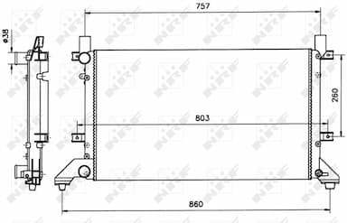 Radiators, Motora dzesēšanas sistēma NRF 58240 4