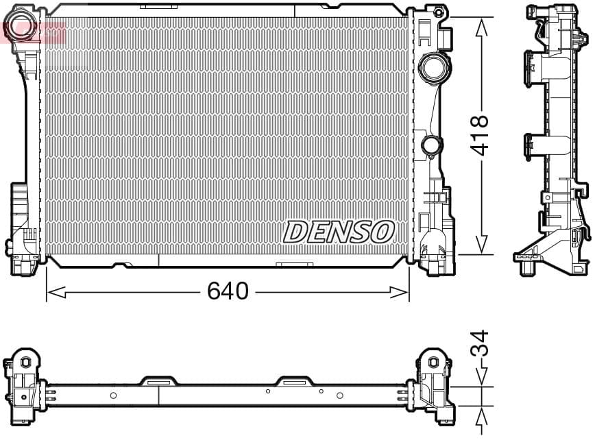 Radiators, Motora dzesēšanas sistēma DENSO DRM17115 1