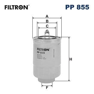 Degvielas filtrs FILTRON PP 855 1