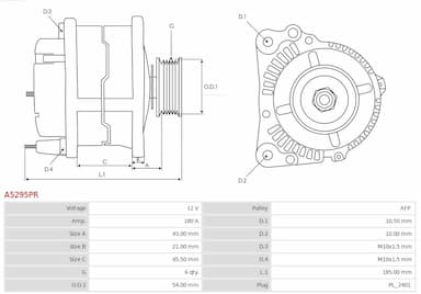 Ģenerators AS-PL A5295PR 5