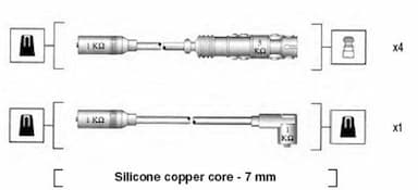 Augstsprieguma vadu komplekts MAGNETI MARELLI 941055050530 1