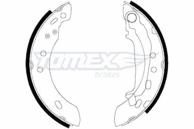 Bremžu loku komplekts TOMEX Brakes TX 21-47 1