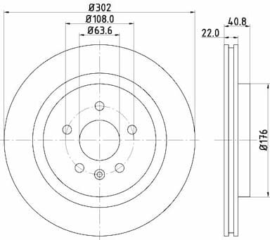 Bremžu diski HELLA 8DD 355 129-551 4