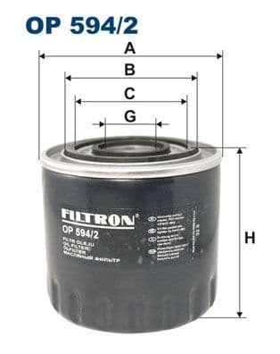 Eļļas filtrs FILTRON OP 594/2 1