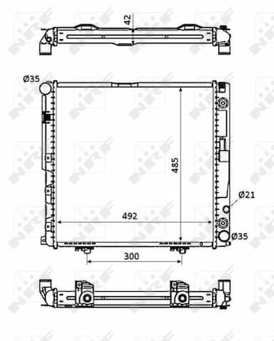 Radiators, Motora dzesēšanas sistēma NRF 53872 2