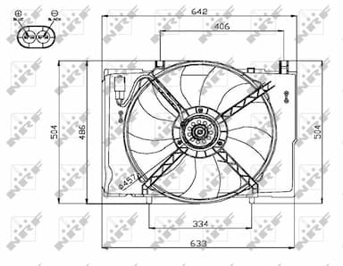 Ventilators, Motora dzesēšanas sistēma NRF 47741 1