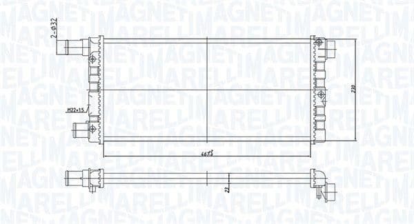 Radiators, Motora dzesēšanas sistēma MAGNETI MARELLI 350213185200 1