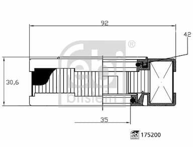 Filtrs, Kartera ventilācijas sistēma FEBI BILSTEIN 175200 3