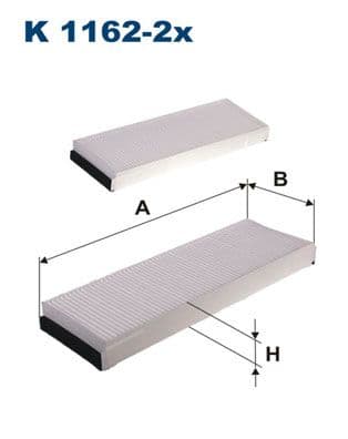 Filtrs, Salona telpas gaiss FILTRON K 1162-2x 1