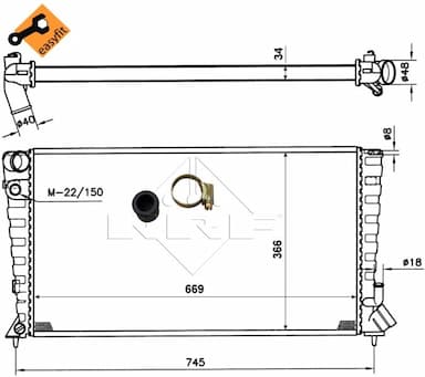 Radiators, Motora dzesēšanas sistēma NRF 509510 5