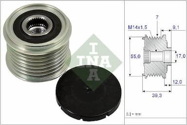 Ģeneratora brīvgaitas mehānisms Schaeffler INA 535 0260 10 1